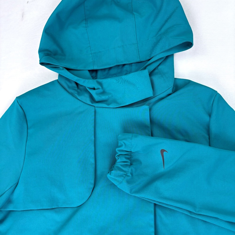 Nike Golf Repel Full Zip Hooded Sport Jacket Teal Blue Size XS